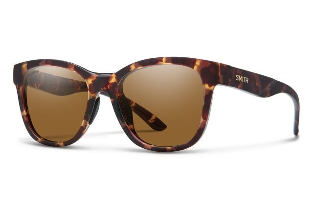Smith Caper Sunglasses Matte Tortoise Frame ChromaPop Polarized Brown Lens