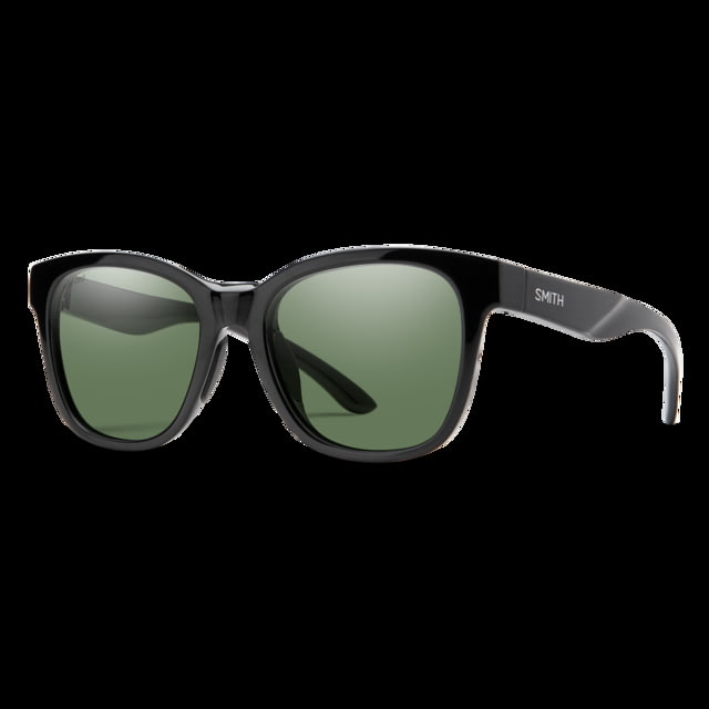 Smith Caper Sunglasses Black Frame Polarized Gray Green Lens