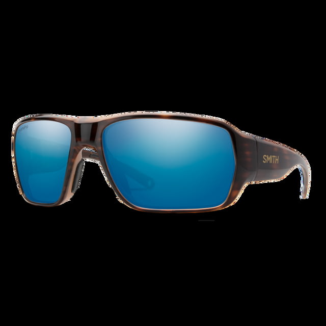 Smith Castaway Sunglasses Tortoise Frame ChromaPop Glass Polarized Blue Mirror Lens