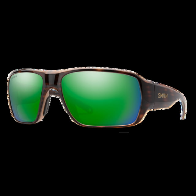 Smith Castaway Sunglasses Tortoise Frame ChromaPop Glass Polarized Green Mirror Lens