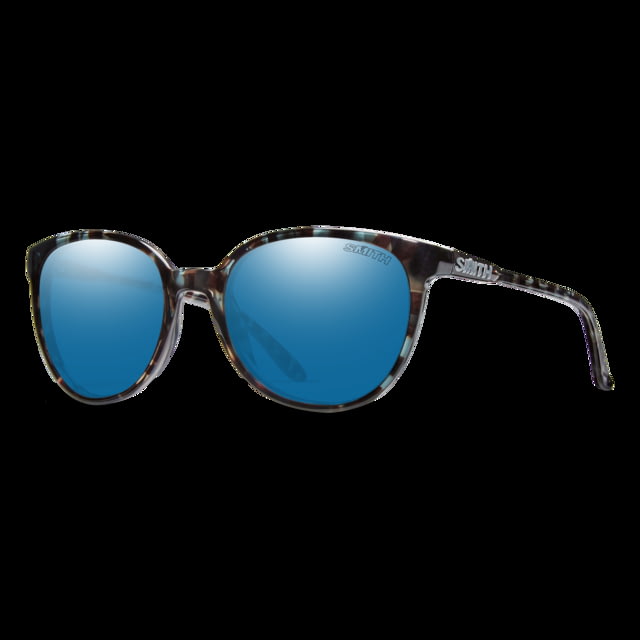 Smith Cheetah Sunglasses Sky Tortoise Frame ChromaPop Polarized Blue Mirror Lens