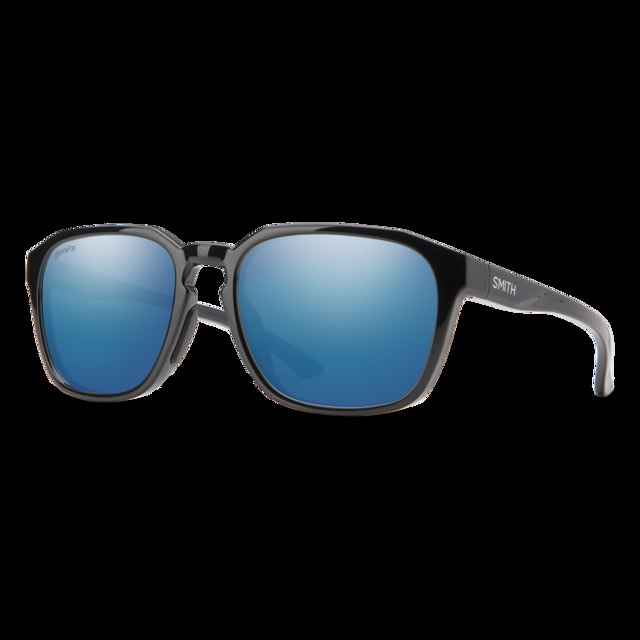 Smith Contour Sunglasses Black Frame ChromaPop Polarized Blue Mirror Lens