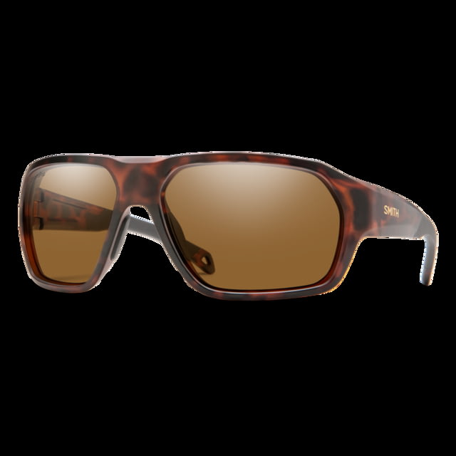 Smith Deckboss Sunglasses Matte Tortoise Frame ChromaPop Glass Polarized Brown Lens