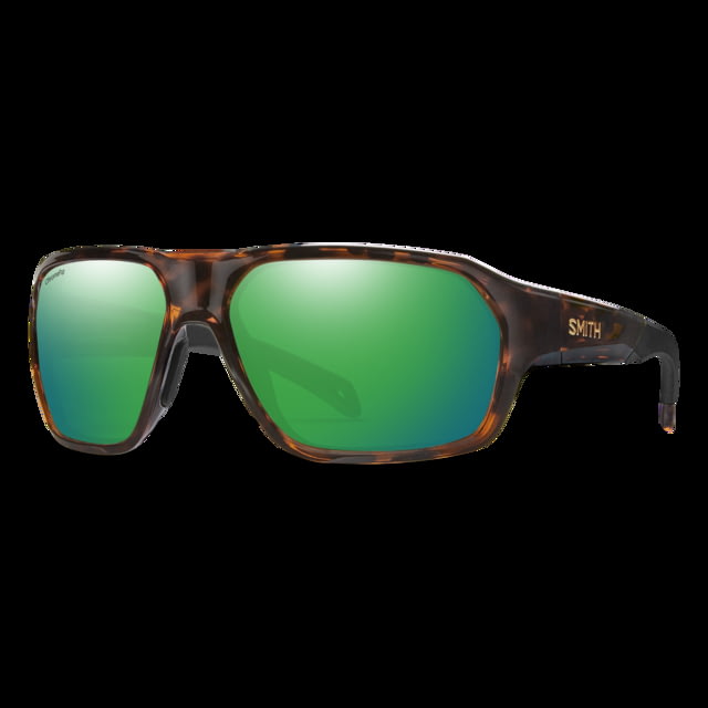 Smith Deckboss Sunglasses Tortoise Frame ChromaPop Glass Polarized Green Mirror Lens