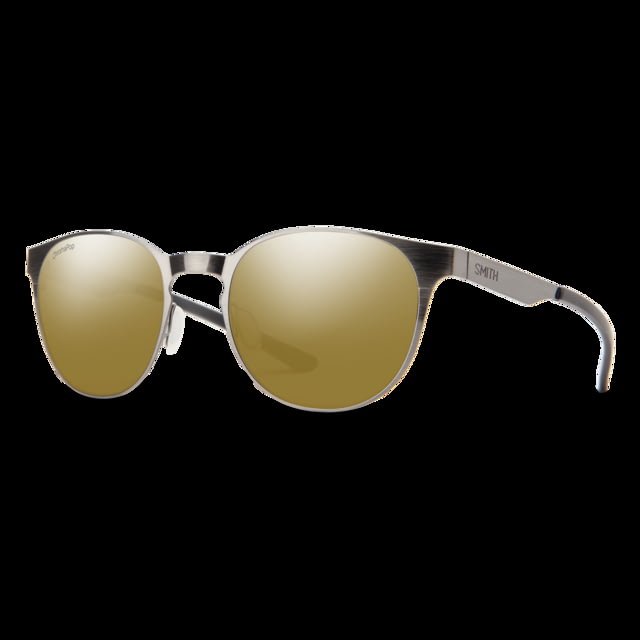 Smith Eastbank Metal Sunglasses Brushed Gunmetal Frame ChromaPop Polarized Bronze Mirror Lens
