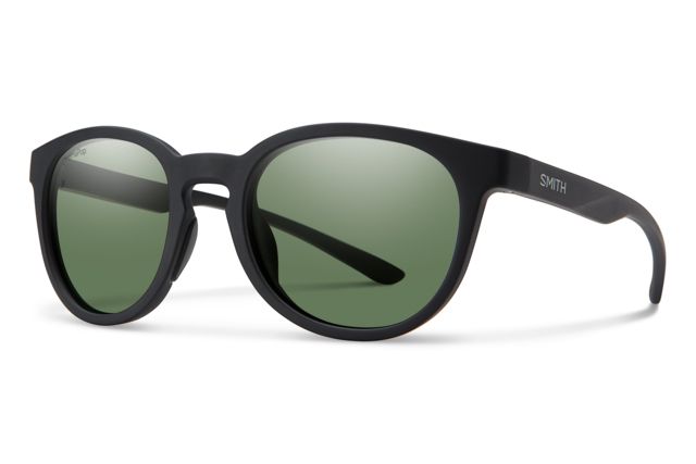 Smith Eastbank Sunglasses Matte Black Frame ChromaPop Polarized Gray Green Lens