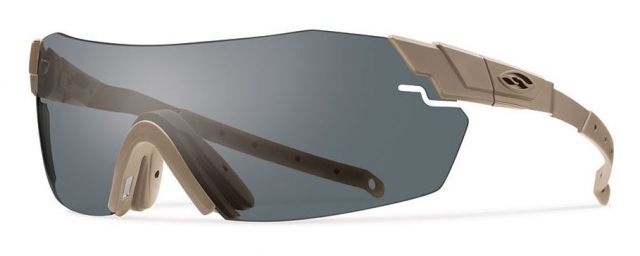 Smith PivLock Echo Elite Sunglasses Tan 499 Frame Gray Lens