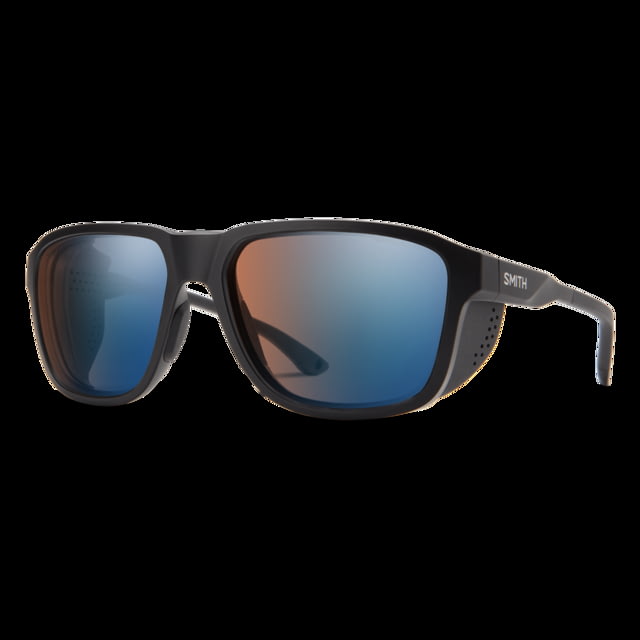 Smith Embark Sunglasses Matte Black Frame ChromaPop Glacier Photochromic Copper Blue Mirror Lens