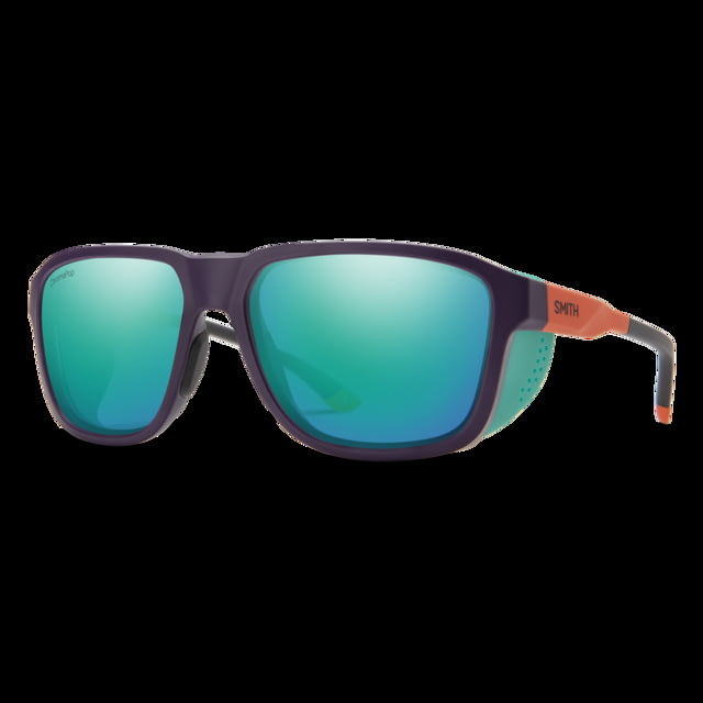 Smith Embark Sunglasses Purple/Cinder/Hi Viz Frame ChromaPop Polarized Opal Mirror Lens