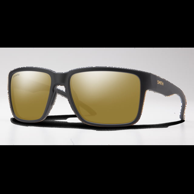 Smith Emerge Sunglasses Matte Black Frame ChromaPop Polarized Bronze Mirror Lens