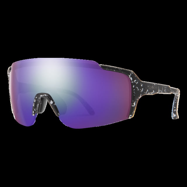 Smith Flywheel Sunglasses Matte Black Marble Frame ChromaPop Violet Mirror Lens