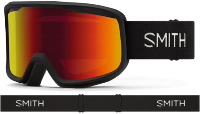 Smith Frontier Goggles Black Red Sol-X Mirror