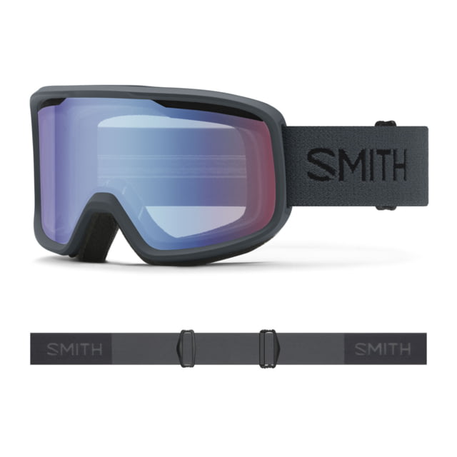 Smith Frontier Goggles Blue Sensor Mirror Lens Slate