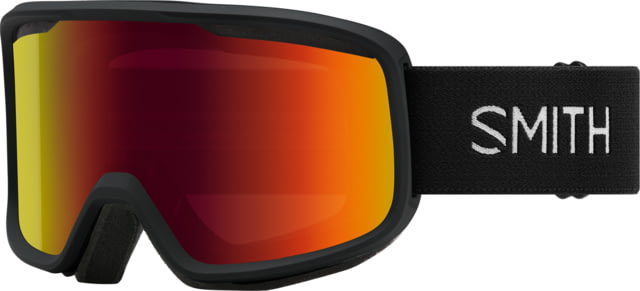 Smith Frontier Low Bridge Fit Googles Red Sol-X Mirror Black