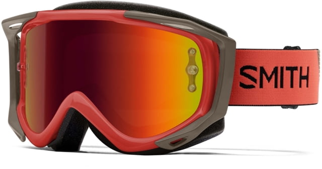 Smith Fuel V.2 Goggle Red Mirror Lens Sage/Red Rock
