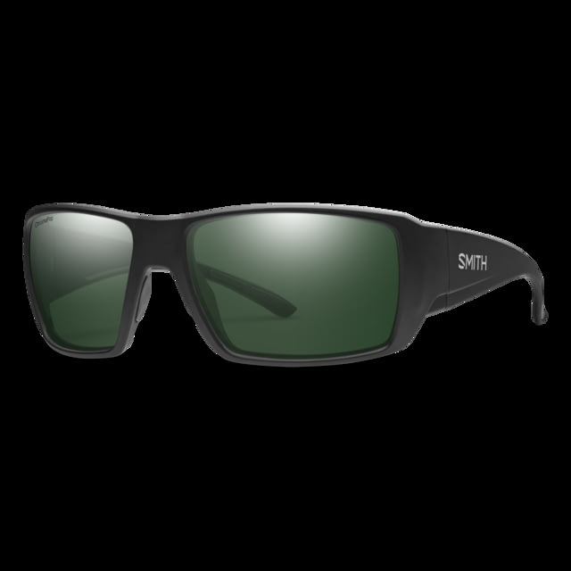 Smith Guide's Choice XL Sunglasses Matte Black Frame ChromaPop Polarized Gray Green Lens