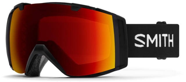 Smith I/O Goggles Black Chromapop Sun Red Mirror