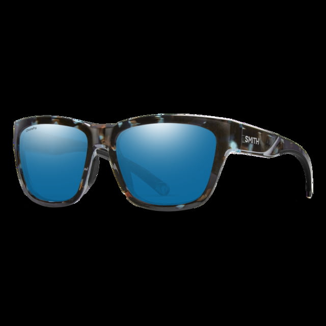 Smith Joya Sunglasses Sky Tortoise Frame ChromaPop Glass Polarized Blue Mirror Lens