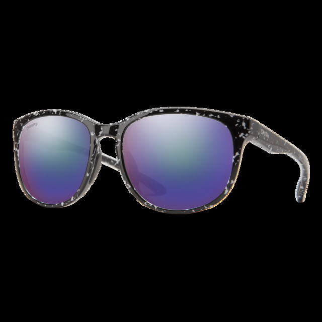 Smith Lake Shasta Sunglasses Black Marble Frame ChromaPop Polarized Violet Mirror Lens