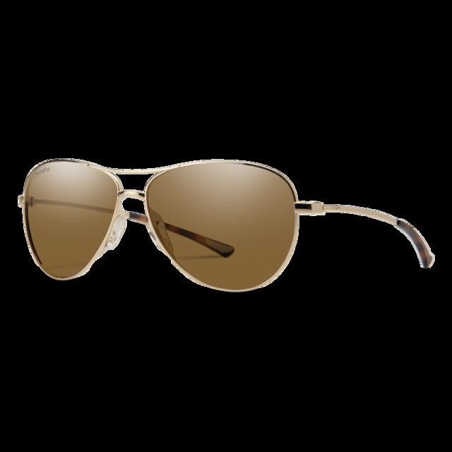 Smith Langley Sunglasses Gold Frame ChromaPop Polarized Brown Lens
