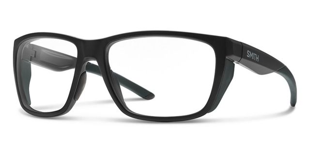 Smith Longfin Elite Sunglasses Matte Black Frame Clear Lens