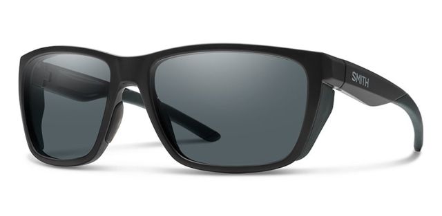 Smith Longfin Elite Sunglasses Matte Black Frame Gray Lens