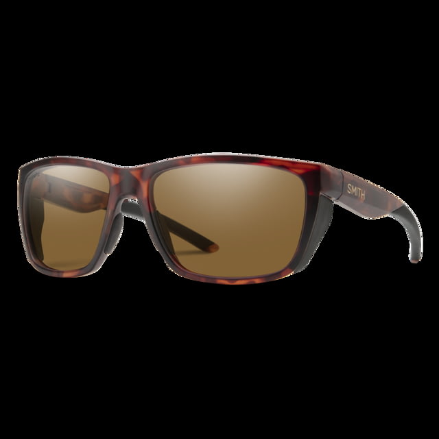 Smith Longfin Sunglasses Matte Tortoise Frame ChromaPop Glass Polarized Brown Lens
