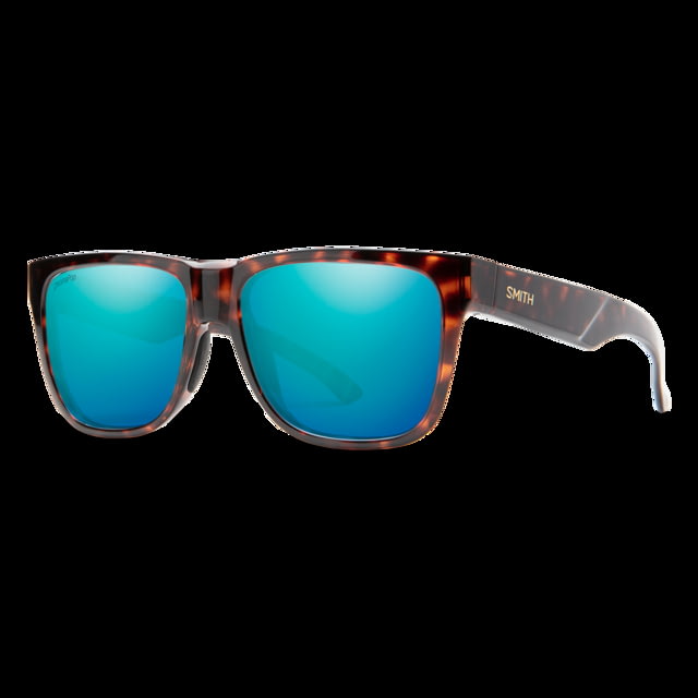 Smith Lowdown 2 Sunglasses Tortoise Frame ChromaPop Polarized Opal Mirror Lens