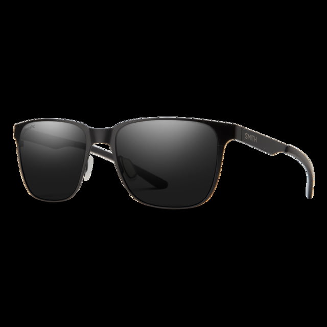 Smith Lowdown Metal Sunglasses Matte Black Frame ChromaPop Polarized Black Lens