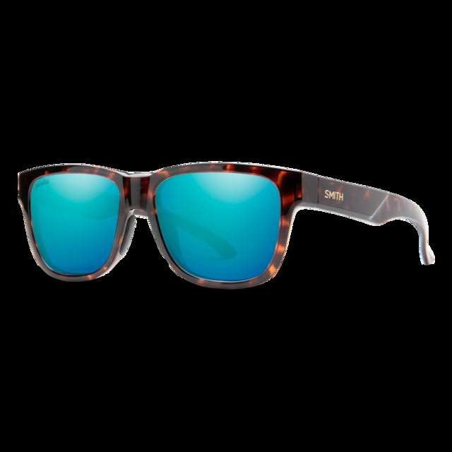Smith Lowdown Slim 2 Sunglasses Tortoise Frame ChromaPop Polarized Opal Mirror Lens