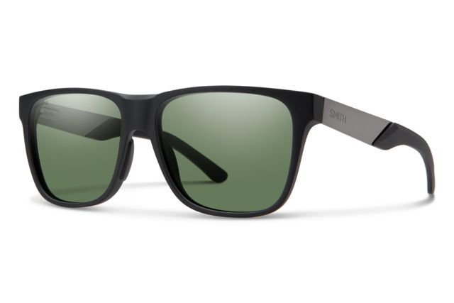 Smith Lowdown Steel Sunglasses Matte Black Ruthenium Frame ChromaPop Polarized Gray Green Lens