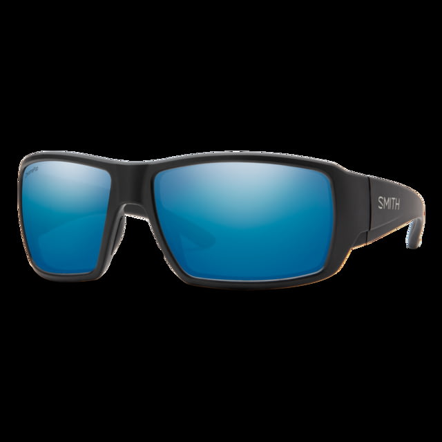 Smith Operator's Choice Elite Sunglasses Matte Black Frame ChromaPop+ Elite Polarized Blue Mirror Lens