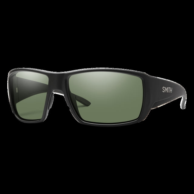 Smith Optics Smith Optics Guide's Choice Sunglasses ChromaPop Polarized Gray Green Lens Matte Black Frame
