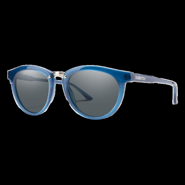 Smith Questa Sunglasses Cool Blue Frame Polarized Gray Lens