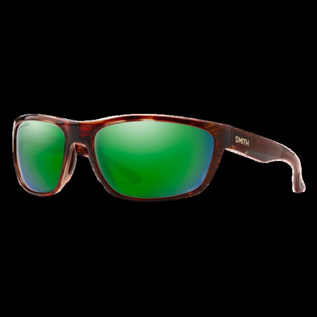 Smith Optics Redding Sunglasses Tortoise Frame ChromaPop Glass Polarized Green Mirror Lens