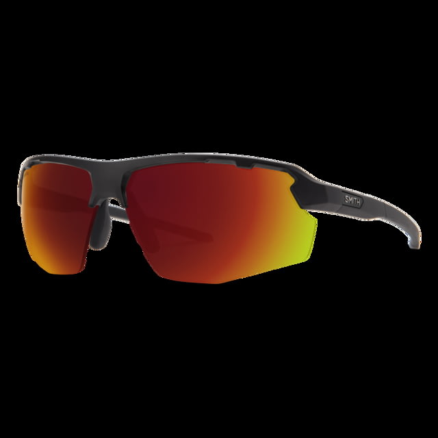 Smith Resolve Sunglasses Matte Black Frame ChromaPop Red Mirror Lens