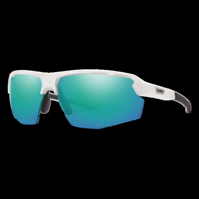 Smith Resolve Sunglasses White Frame ChromaPop Opal Mirror Lens