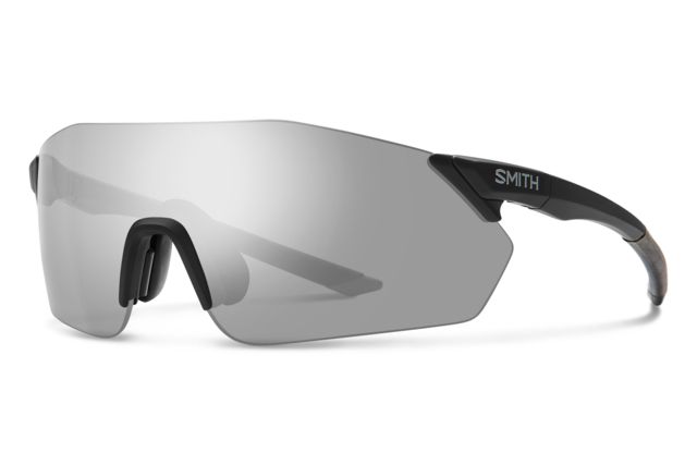 Smith Reverb PivLock Sunglasses Matte Black Frame ChromaPop Platinum Mirror Lens