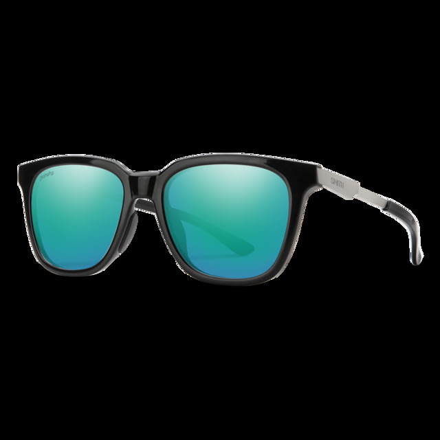 Smith Roam Sunglasses Black Frame ChromaPop Polarized Opal Mirror Lens