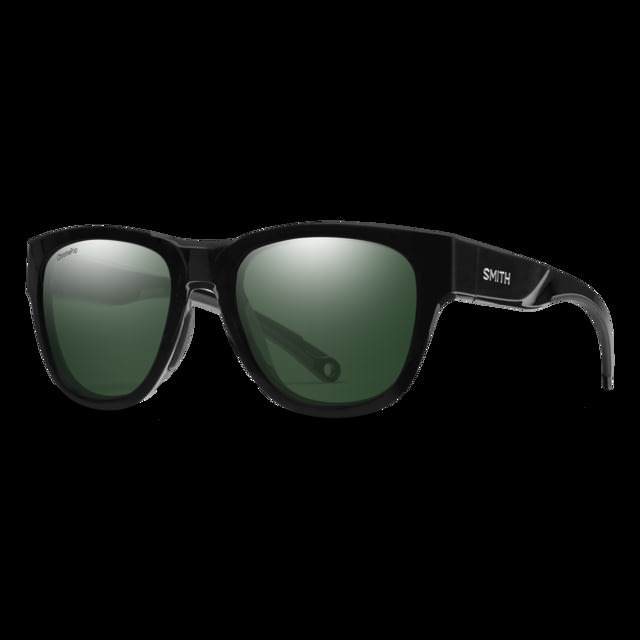 Smith Rockaway Sunglasses Black Frame ChromaPop Polarized Gray Green Lens