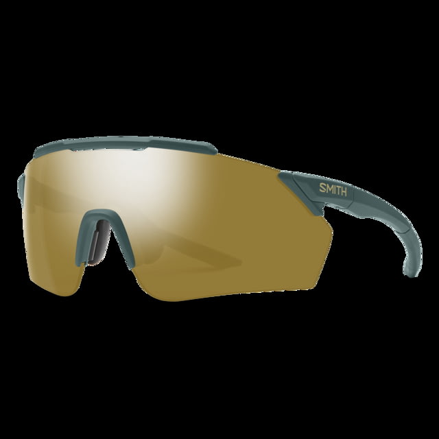 Smith Ruckus PivLock Sunglasses Matte Spruce Frame ChromaPop Bronze Mirror Lens