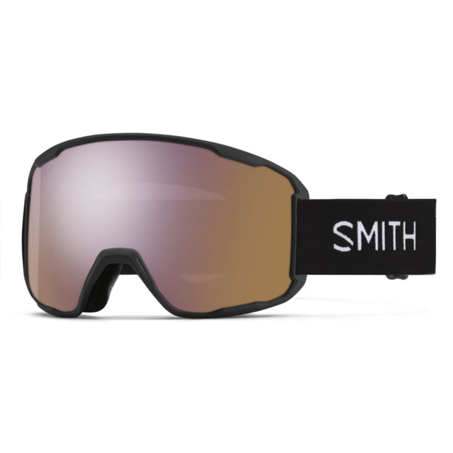 Smith Smith Preview Snow Goggle Black Frame ChromaPop Everyday Rose Gold Mirror Lens