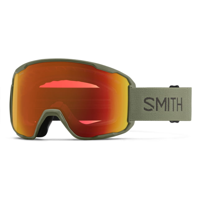 Smith Smith Preview Snow Goggle Fatigue Green Frame ChromaPop Everyday Red Mirror Lens