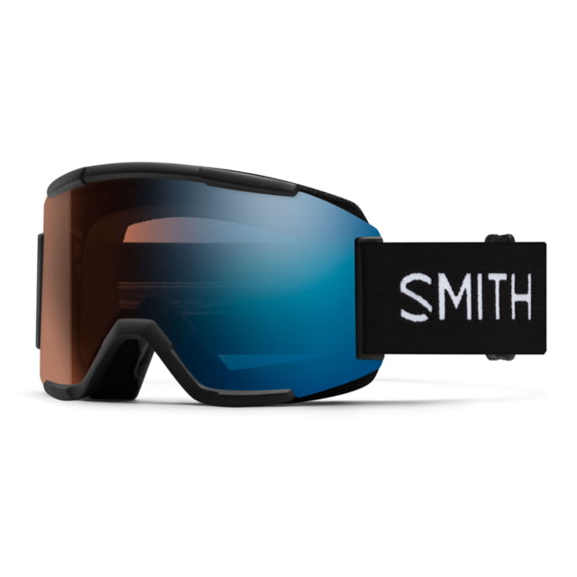 Smith Smith Squad Snow Goggle Black Frame ChromaPop Pro Photochromic Blue Mirror Lens