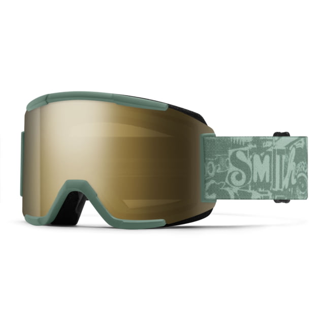 Smith Smith Squad Snow Goggle Cactus Zine Frame ChromaPop Sun Black Gold Mirror Lens