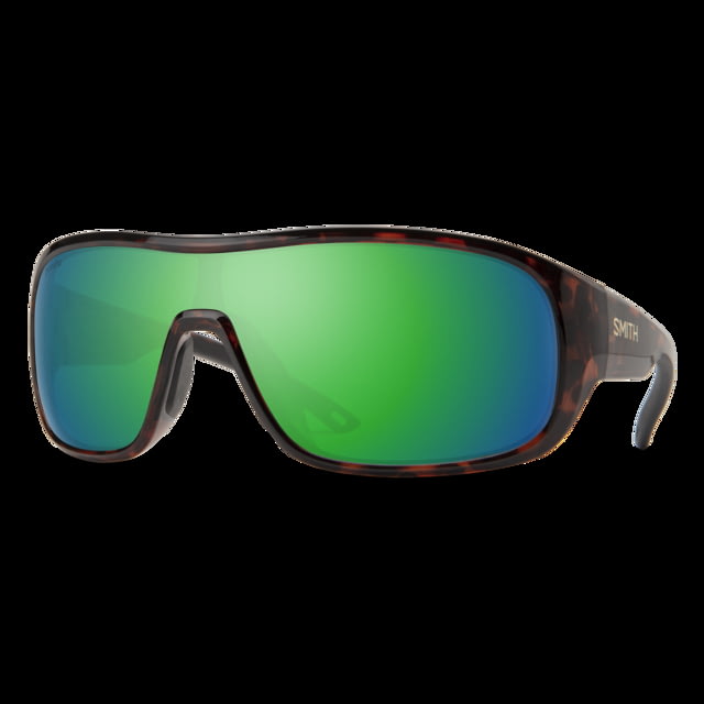 Smith Spinner Sunglasses Tortoise Frame ChromaPop Polarized Green Mirror Lens
