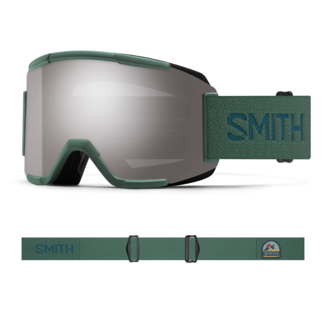 Smith Squad Goggles ChromaPop Sun Platinum Mirror Lens Alpine Green Vista