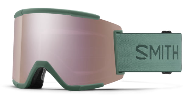Smith Squad XL Goggle ChromaPop Everyday Rose Gold Mirror Alpine Green
