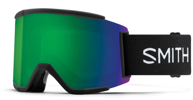 Smith Squad XL Goggles Black Chromapop Sun Green Mirror