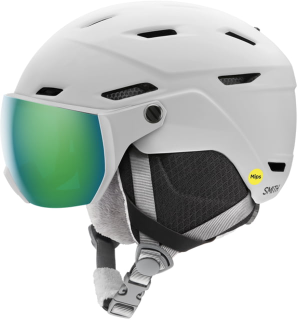 Smith Survey Jr. MIPS Helmet Matte White/ChromaPop Everyday Green Mirror Youth Small/Medium